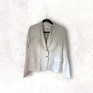 J. Crew White Linen Blazer